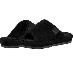 UGG MENS FLUFF YOU BLACK TNL SLIPPERS US 11 S/N 1117473
